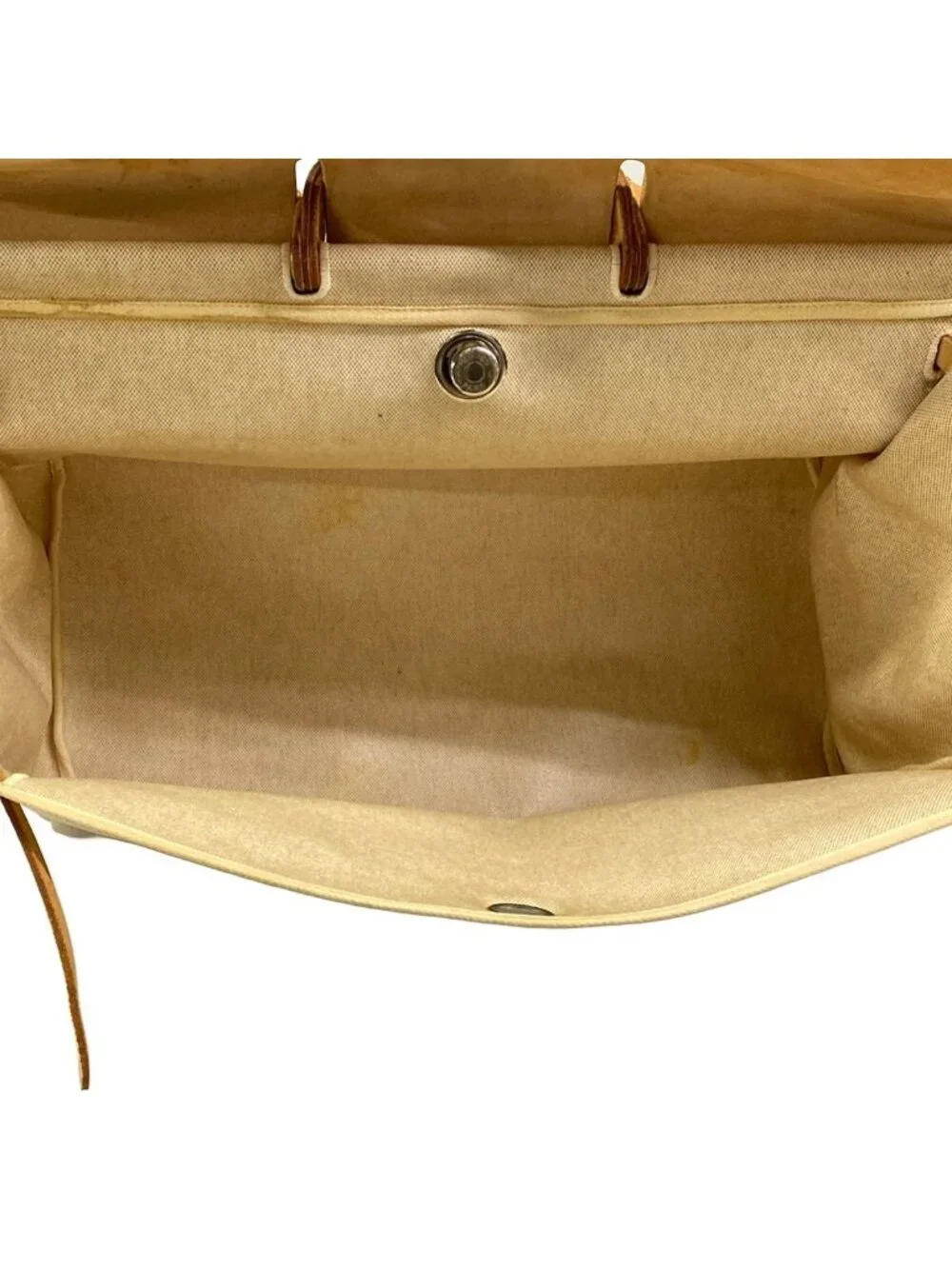 Hermes Handbag Herbag GM Ivory Brown